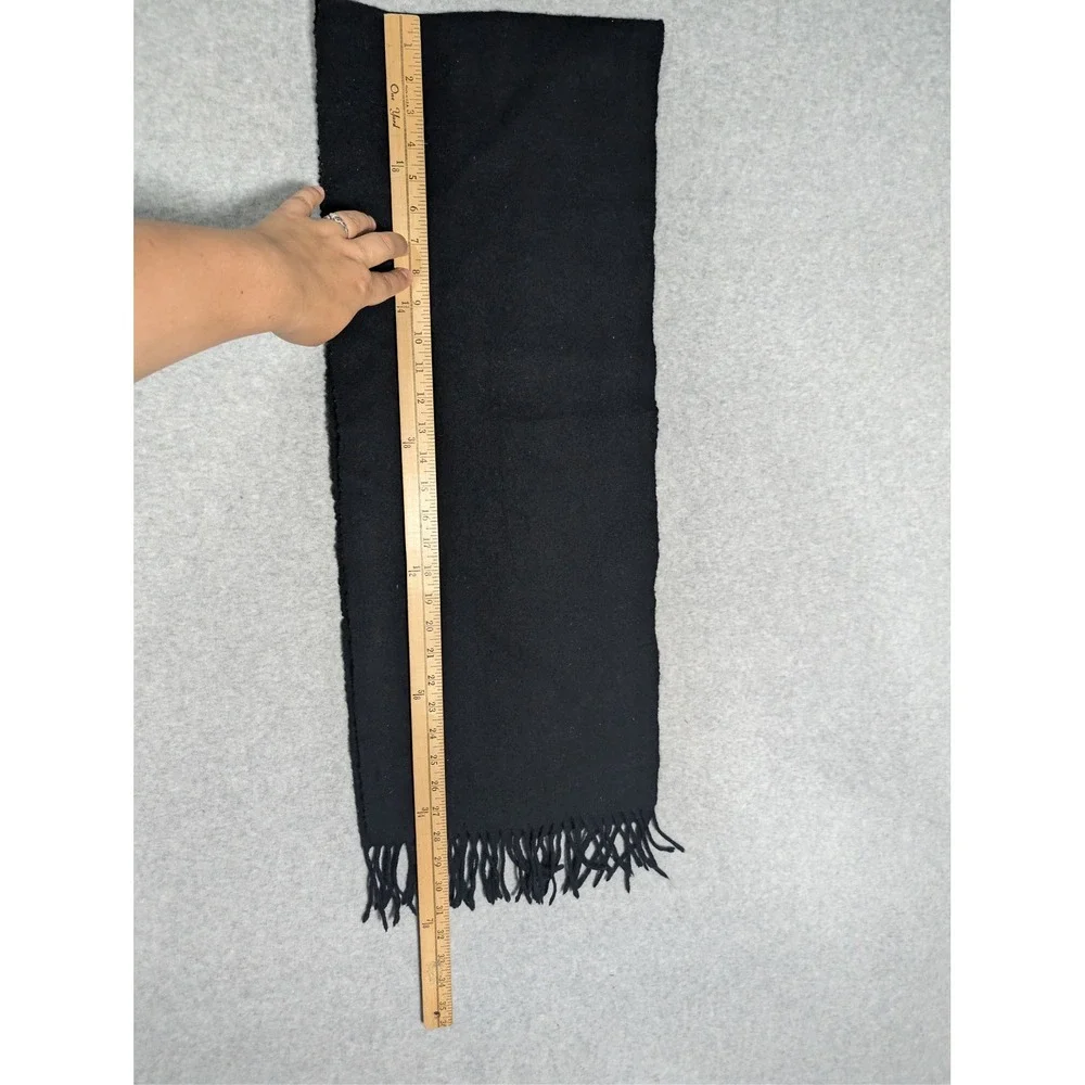 Joseph & Feiss Wool Scarf Fringe 62 Inches Dark Academia Staple Minimalist